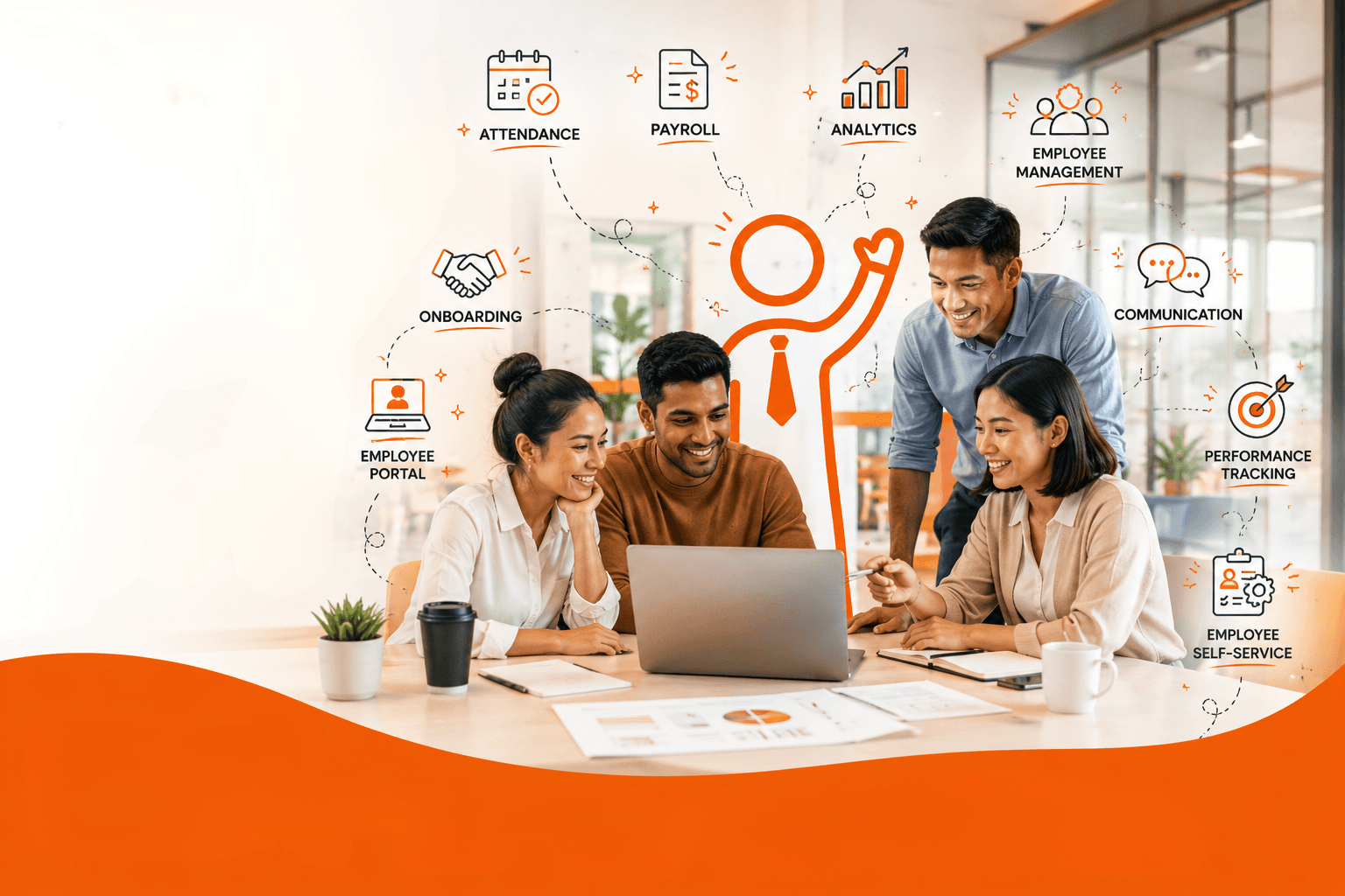 TimmyHR dashboard — employee management, attendance, and payroll